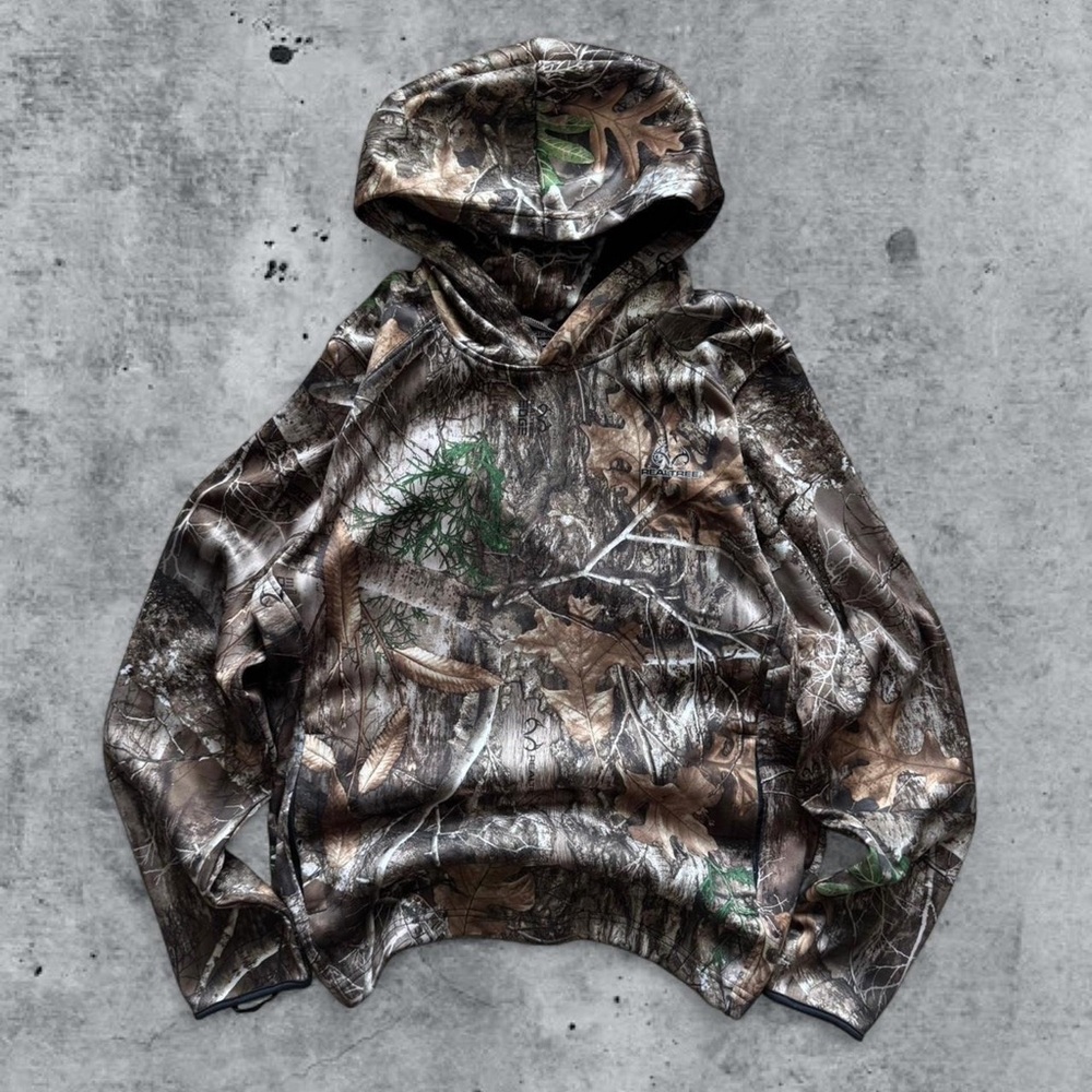 Realtree Camouflage Hoodie - Brown and Green